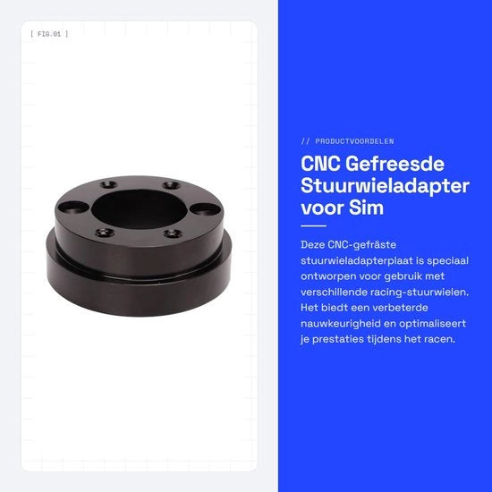 Adattatore sterzo CNC libero da vincoli per Sim Racing