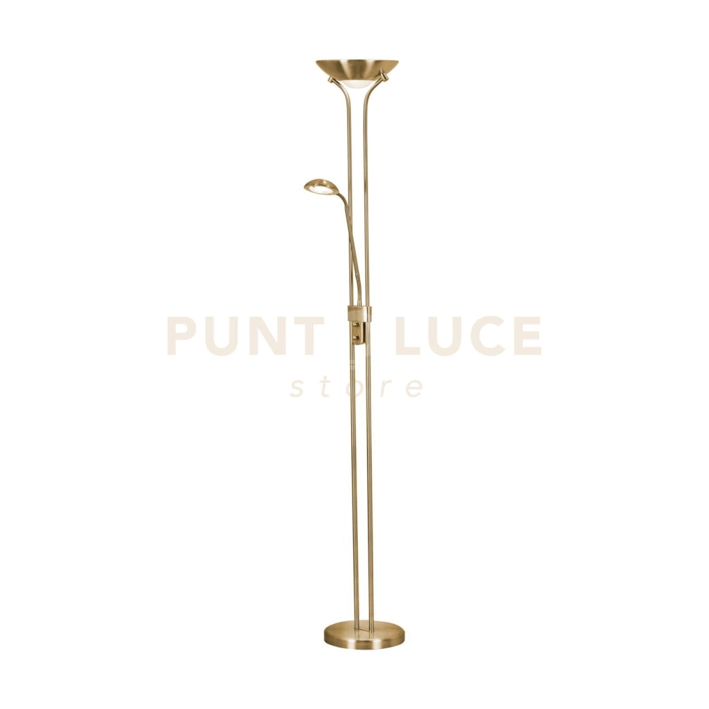Lampada da terra LED dimmerabile Mother & Child - Ottone satinato
