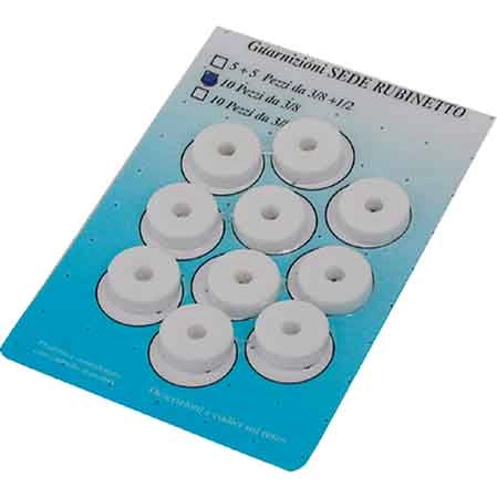GUARNIZIONE SILICONICA IN BLISTER 3/8 - 10 pezzi