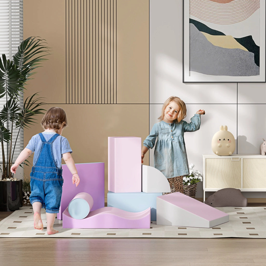 Blocchi di schiuma per bambini, 40x40x20 cm, multicolore, pelle sintetica ¨C Minimal