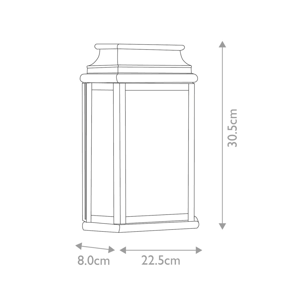 Applique esterna St Martins Elstead E27 60W verderame