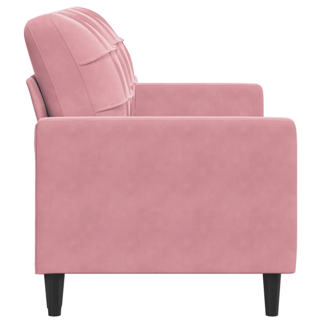 Divano | Divano da soggiorno | Sofa a 2 Posti Rosa 140 cm in Velluto