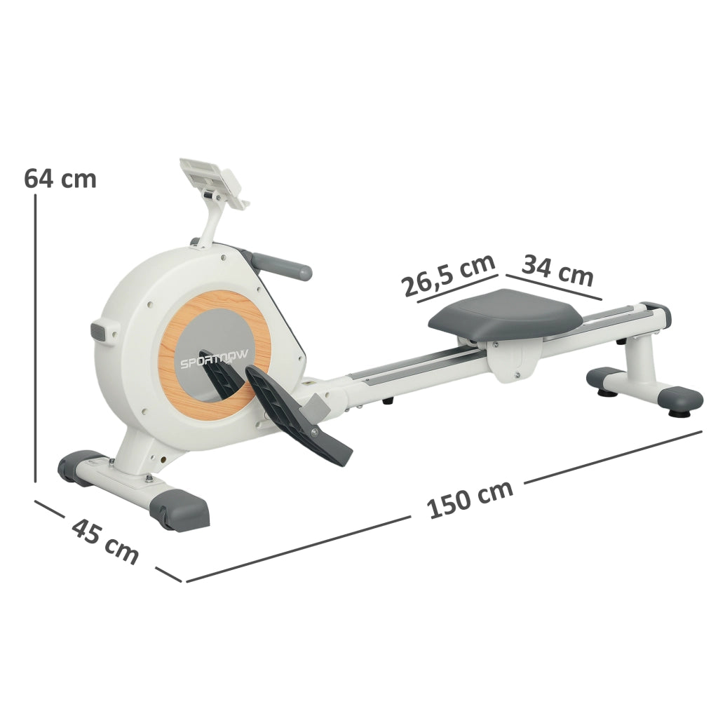 Vogatore ¨C Minimal ¨C 16 livelli regolabili, display LCD, supporto smartphone, 150 kg