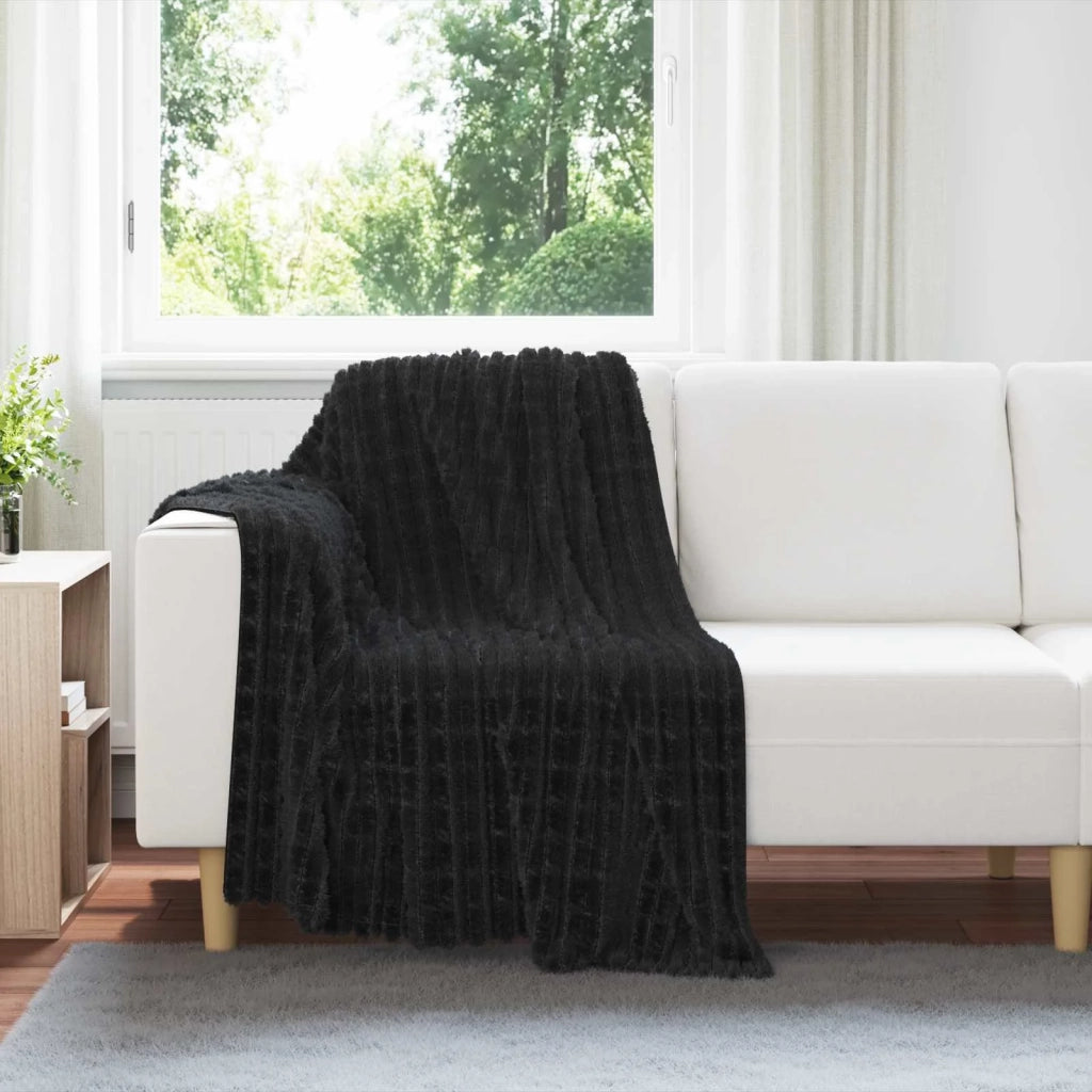 Coperta Nero 150 x 130 cm Panno 42016929