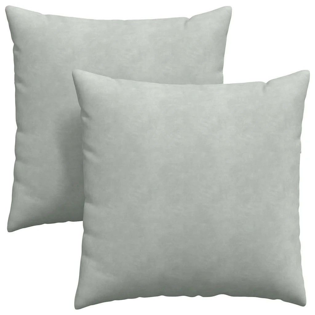 Cuscini da Divano 2 pcs Grigio chiaro 80 x 80 cm 42014057