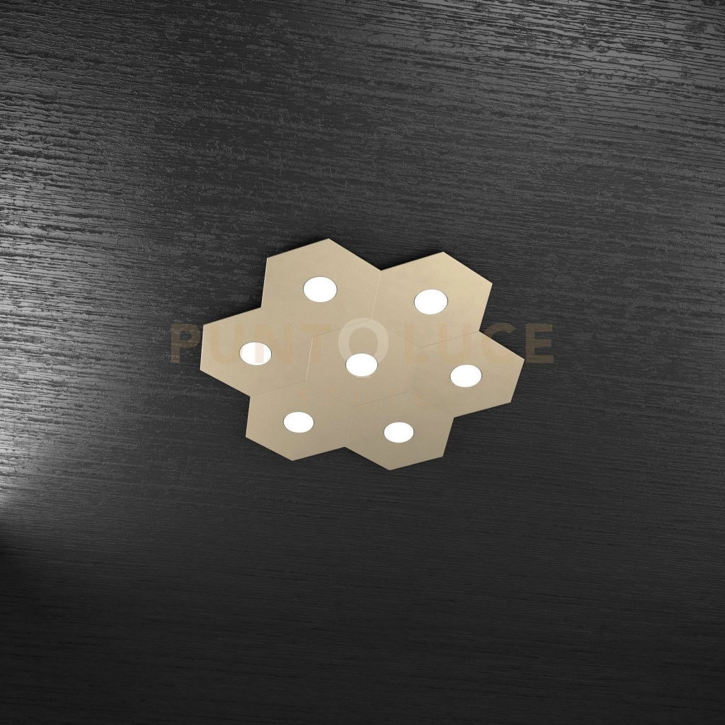 HEXAGON APPLIQUE-PLAFONIERA 7 LUCI SABBIA 1142-7L-SA