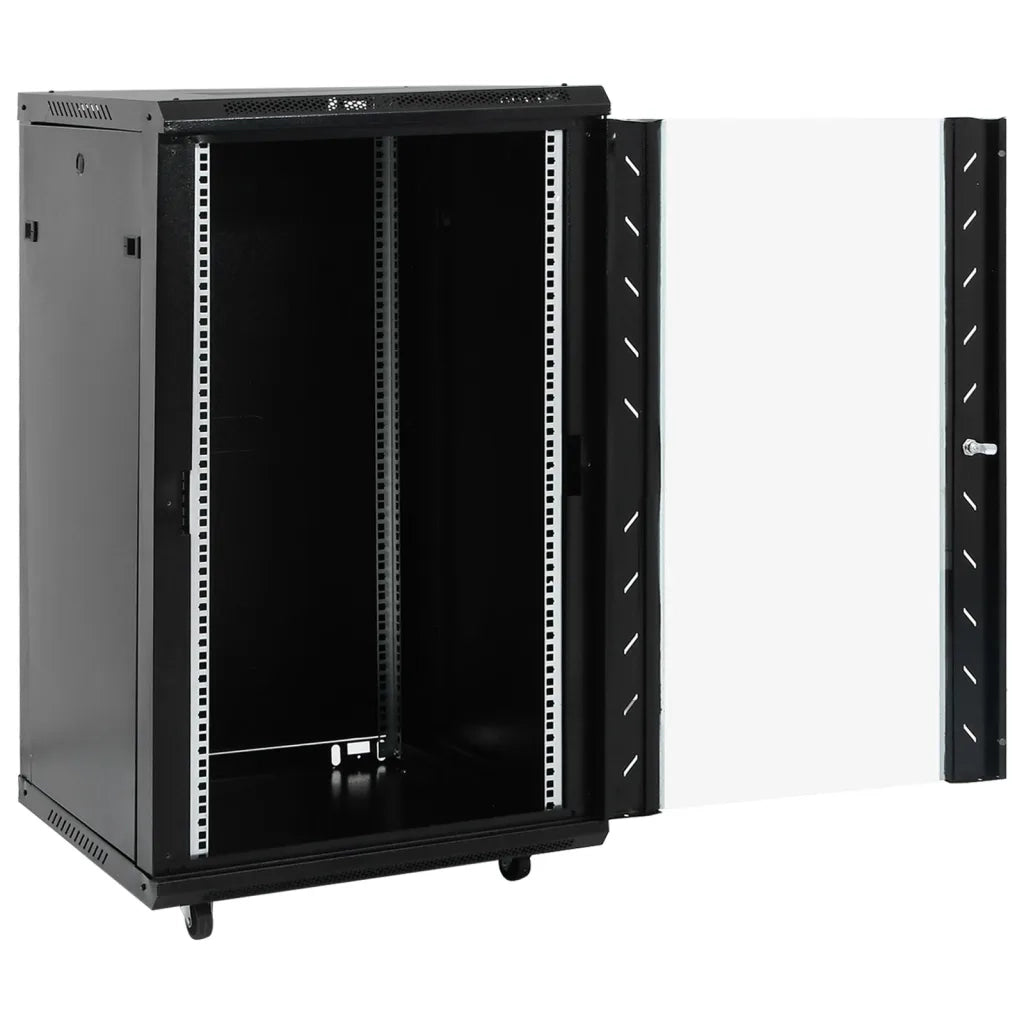 Armadietto di Rete 18U 19" IP20 Nero 60x60x100 cm