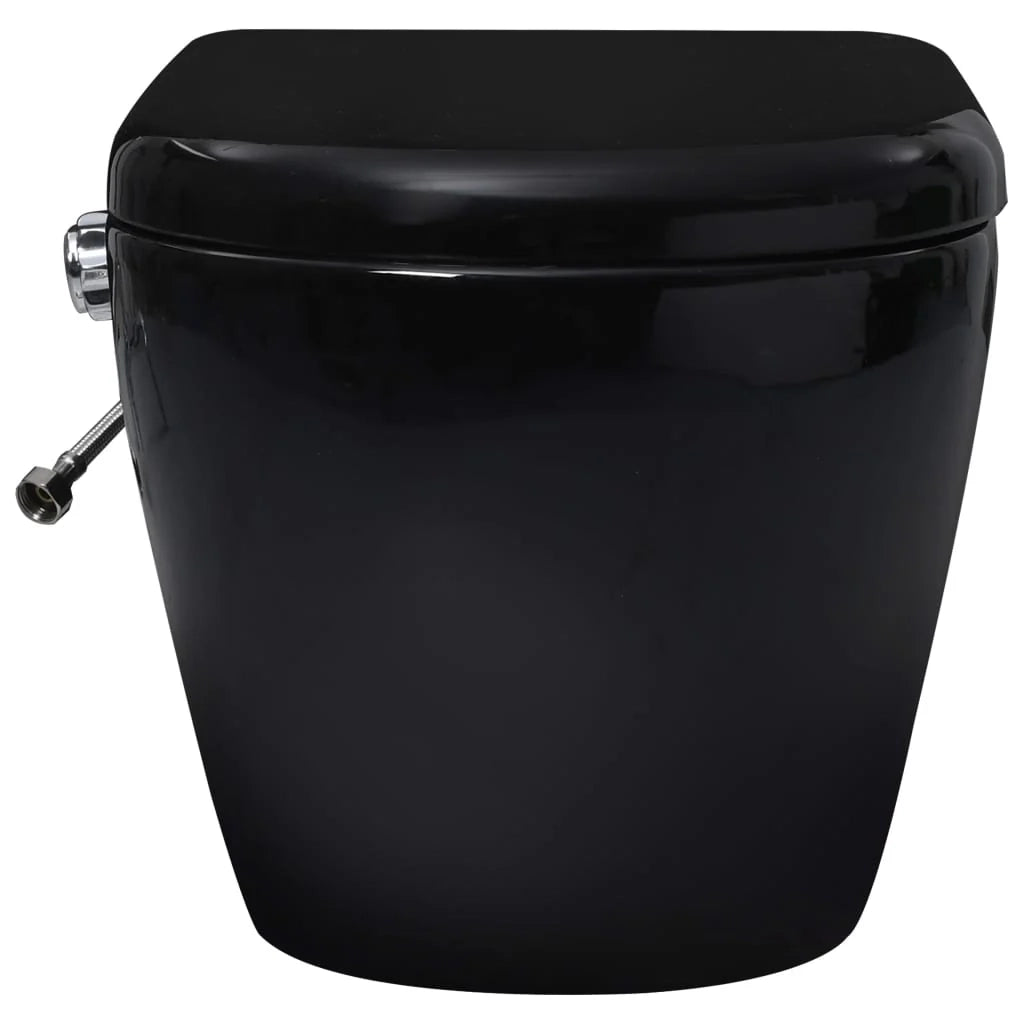 WC sospeso senza brida con funzione bidet WC sospeso con funzione soft-close ceramica nera 02_0003575