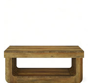 TAVOLINO DA CAFFÈ 120x60x45 cm in MDF Marrone, stile rustico
