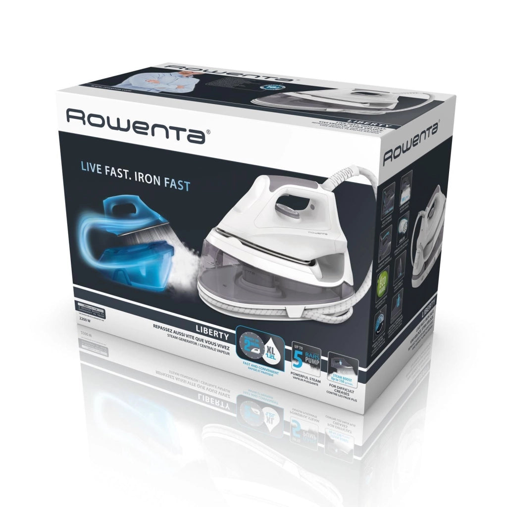 Rowenta VR5020 Liberty Ferro da stiro con caldaia 2200W 5 bar 1,2L colore Bianco