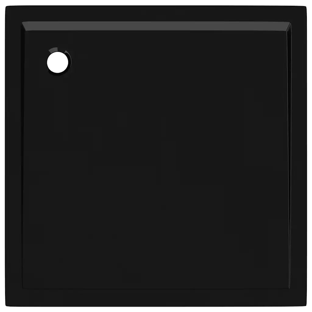 Piatto Doccia Quadrato in ABS Nero 90x90 cm CFW8197621