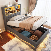 letto per bambini in ferro grigio 90 x 200 cm
