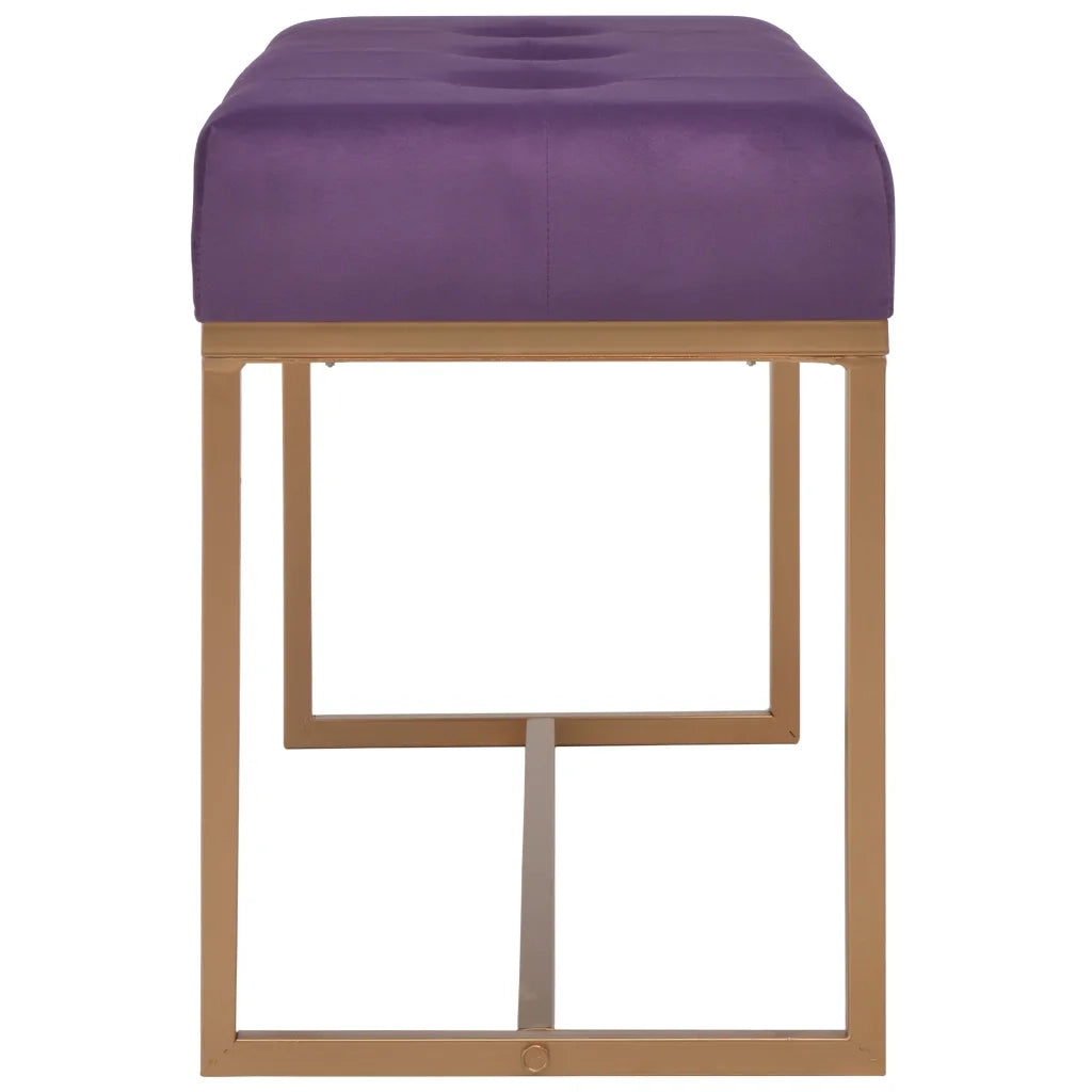 Panca 80 cm in Velluto Viola