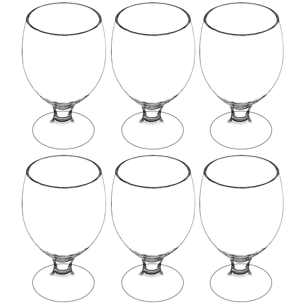 Bicchieri da birra KADAX, per cocktail, bevande, boccali, 370 ml, confezione da 6 pezzi, idea regalo
