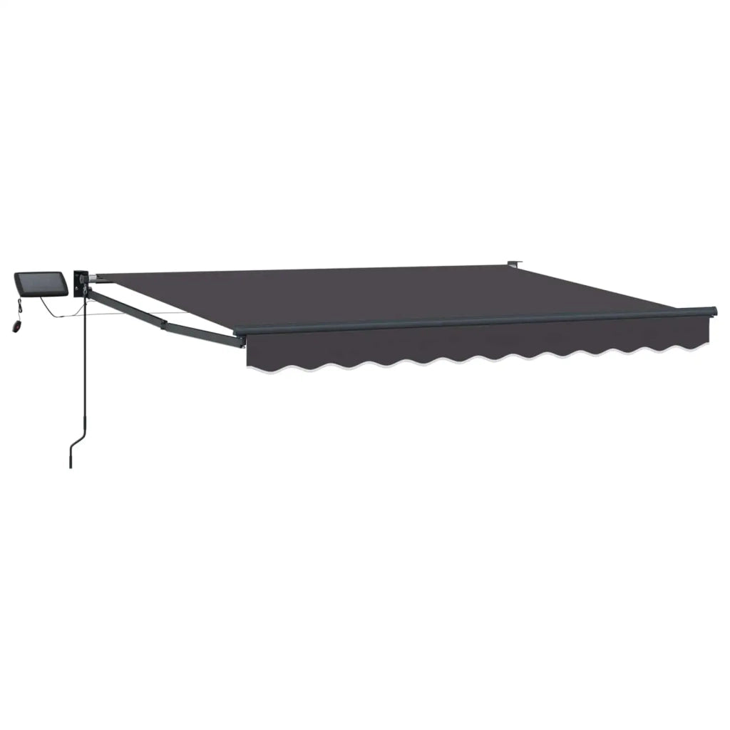 Tenda retrattile manuale con LED Antracite 3,5 x 2 m 3419382