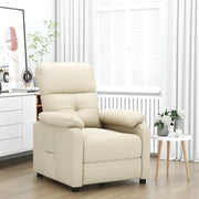 Poltrona Reclinabile in Tessuto Crema 289671