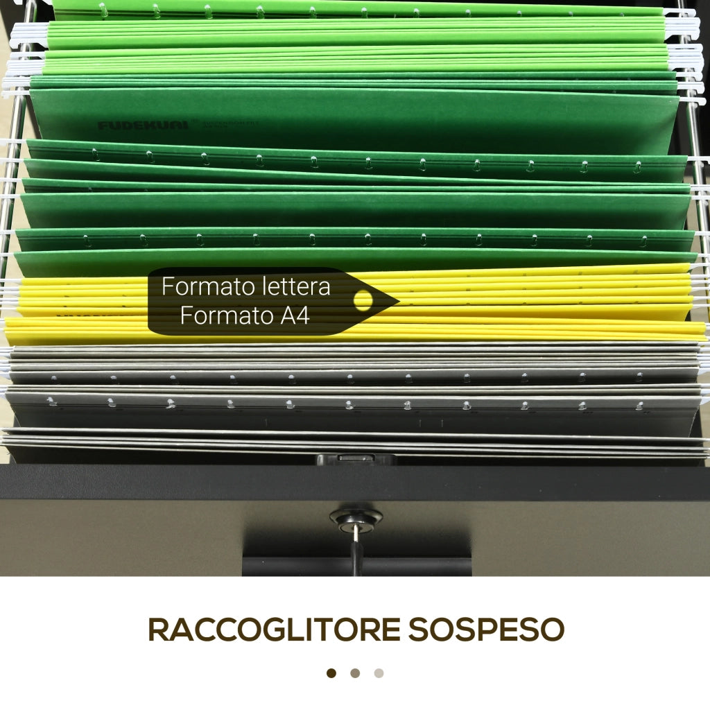 Scrivania con 2 Cassetti e Ripiani ¨C zephmum ¨C 80x40x66cm, Nero