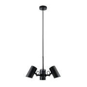 Lampadario AGZAR con diffusori regolabili nero 3xE14 Kanlux