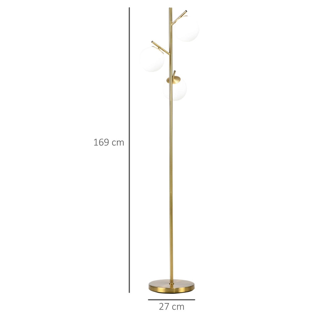 Lampada da terra ¨C Minimal ¨C vetro dorato