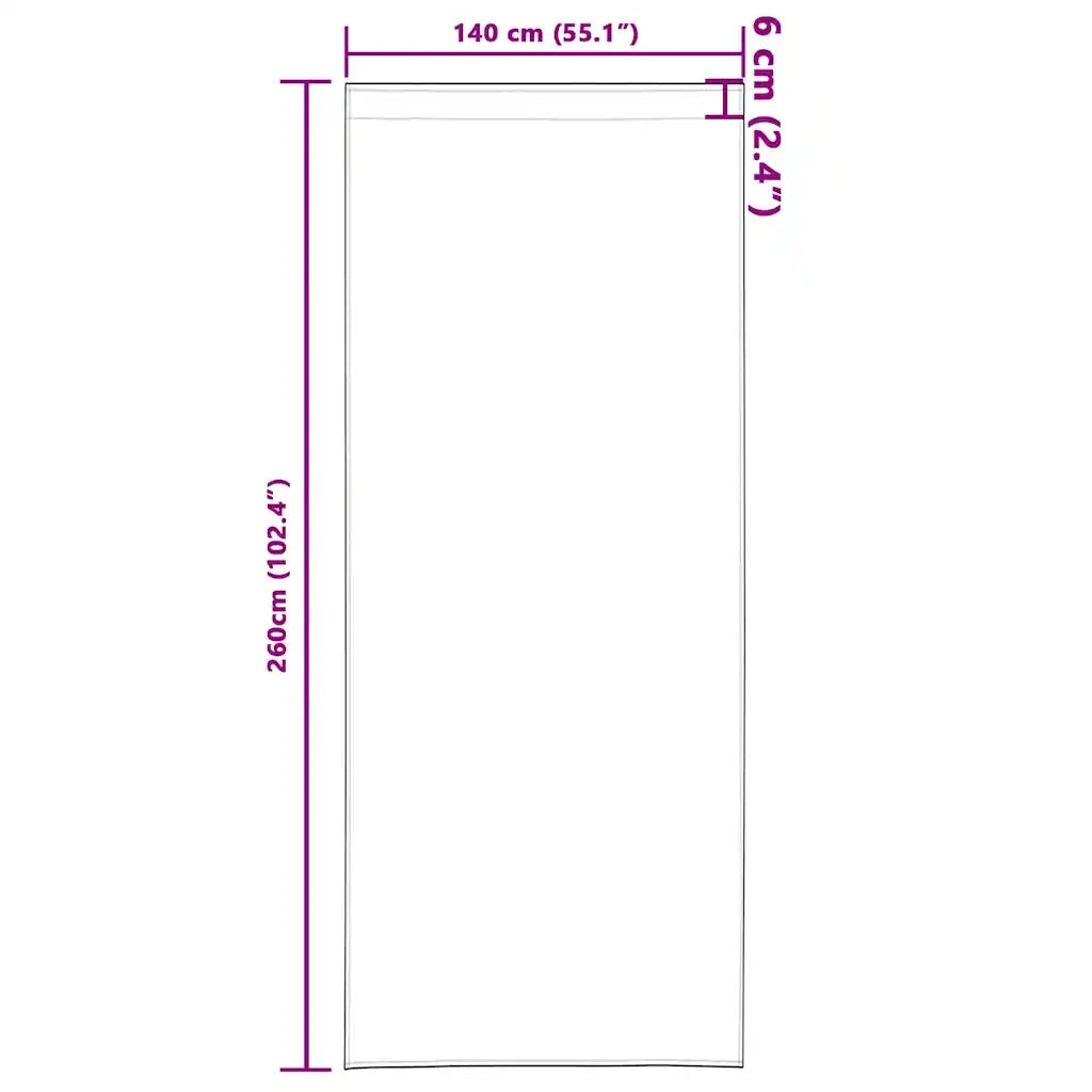 Tende in Velluto 2 pz Cappuccino 260 x 140 cm Velluto