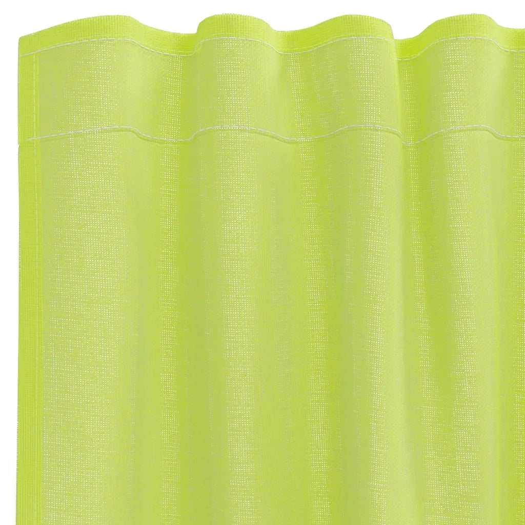 Tende in Voile con Tasche per Aste 2 pz Verde Mela