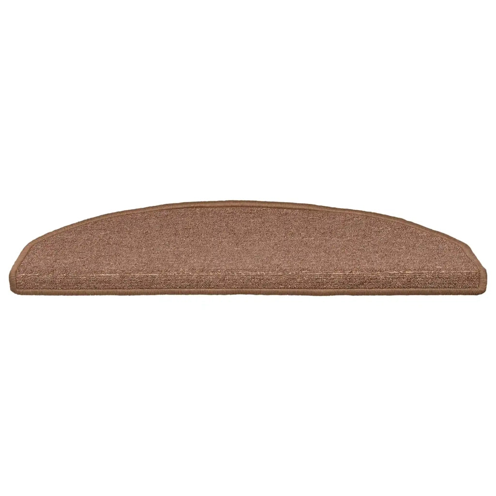 Tappetini per scale autoadesivi Semicircolare 15 pz | Gradini per Scale Marrone