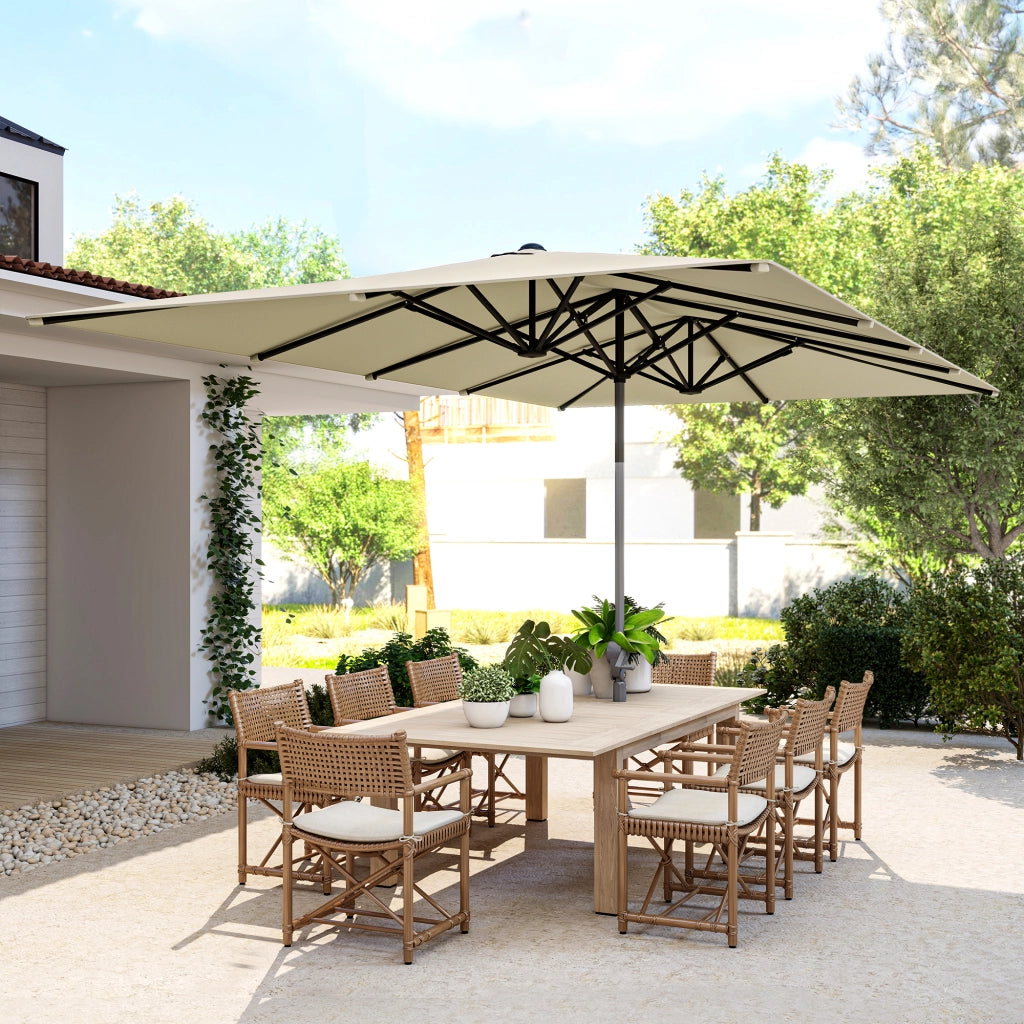 Ombrellone da Giardino ¨C Zephmum ¨C Beige 4.5x2.6 m