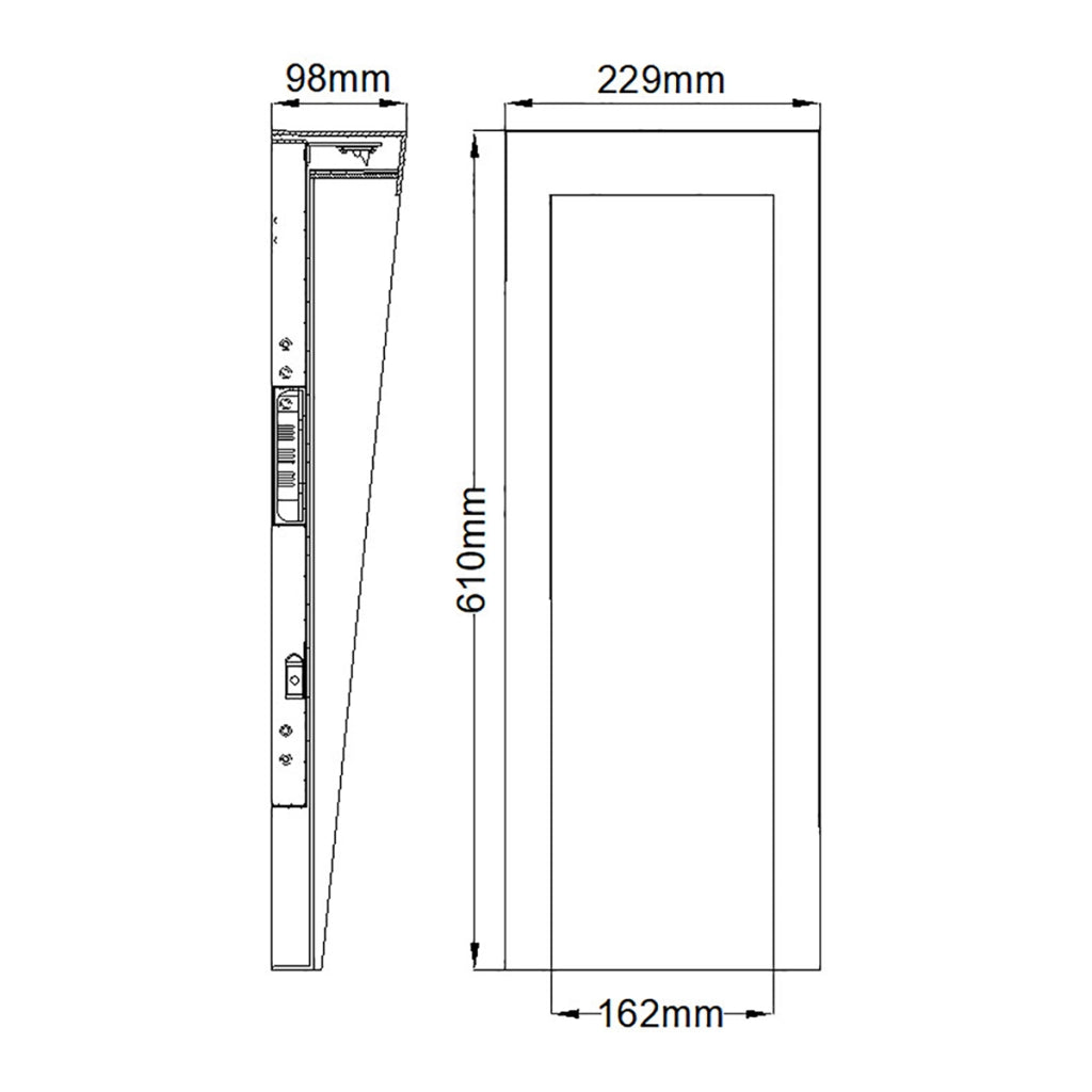 Applique esterna LED 10,5W 3000K nero Hinkley Taper
