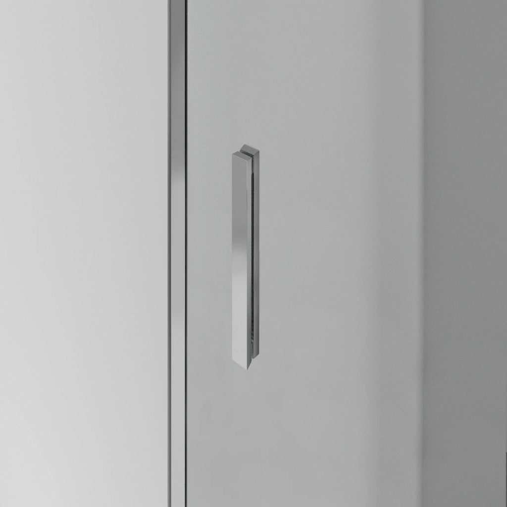 Box doccia frontale BASIC 1 fisso + 1 scorrevole 140-145 cm (56-61) oro vetro trasparente