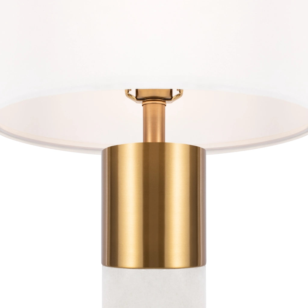 Lampada da tavolo Maytoni Bianco ottone E27 bianca