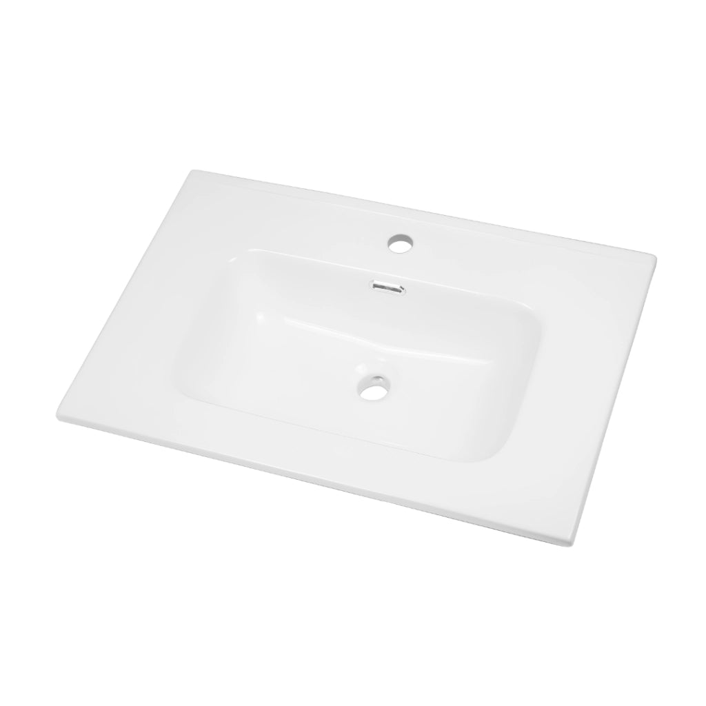 Lavabo ad incasso in ceramica bianco lucido per mobili bagno *** misure 61x46 cm, confezione 1
