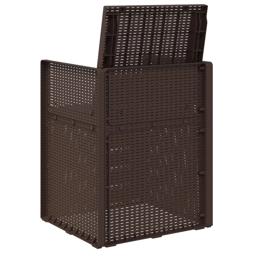 Sedie da pranzo da giardino 2 pcs Marrone e Antracite PP 899990