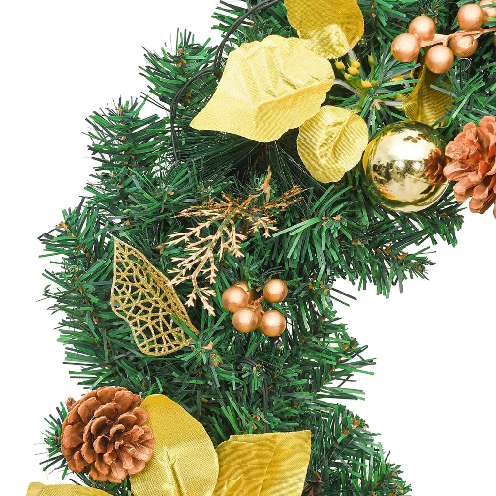 Ghirlanda natalizia con luci LED Verde 60 cm in PVC 321515