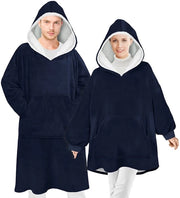 Pantaloni a capo oversize con imbottitura soffice in microvezefleece - Capuchon - Taschino - Dimensione XXL - Adatto a donne/uomini - Ideale per uso domestico/viaggi - Piumino imbottito