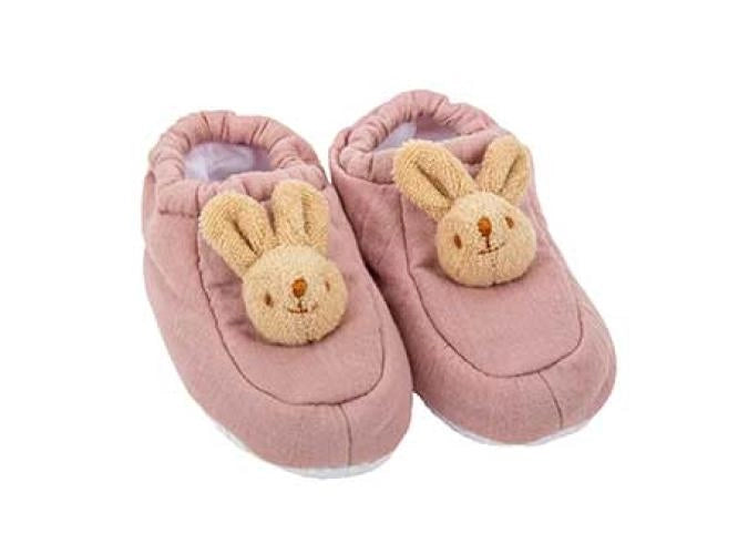 Trousselier - Slippers Bunny 0-2 years - Old Pink Linen