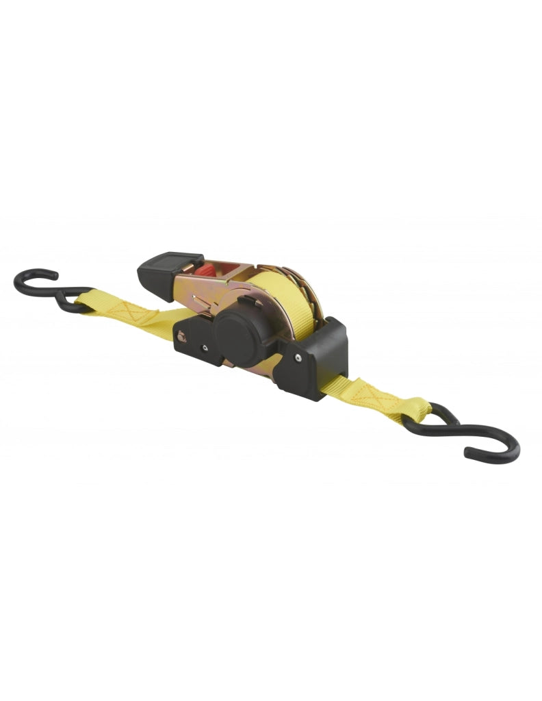 Cinghia di serraggio 3,5 m con cricchetto automatico, gialla, 25 mm – THIRARD