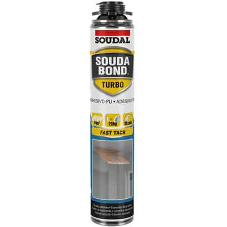 ADESIVO POLIURETANICO 'SOUDABOND TURBO GUN' SOUDAL 750 ml - Pistola - SOUDAL