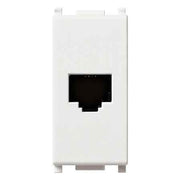 PRESA TELEFONICA RJ11 'PLANA' VIMAR Plug 6/4 - Col. Bianco - VIMAR