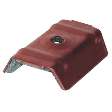 CAPPELLOTTO GRECA 25 mm 50x25x15h - Rosso Siena - 50 pezzi