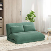 Sedia da Pavimento Verde Mare 110 x 82 x 55 cm Velluto 42028218