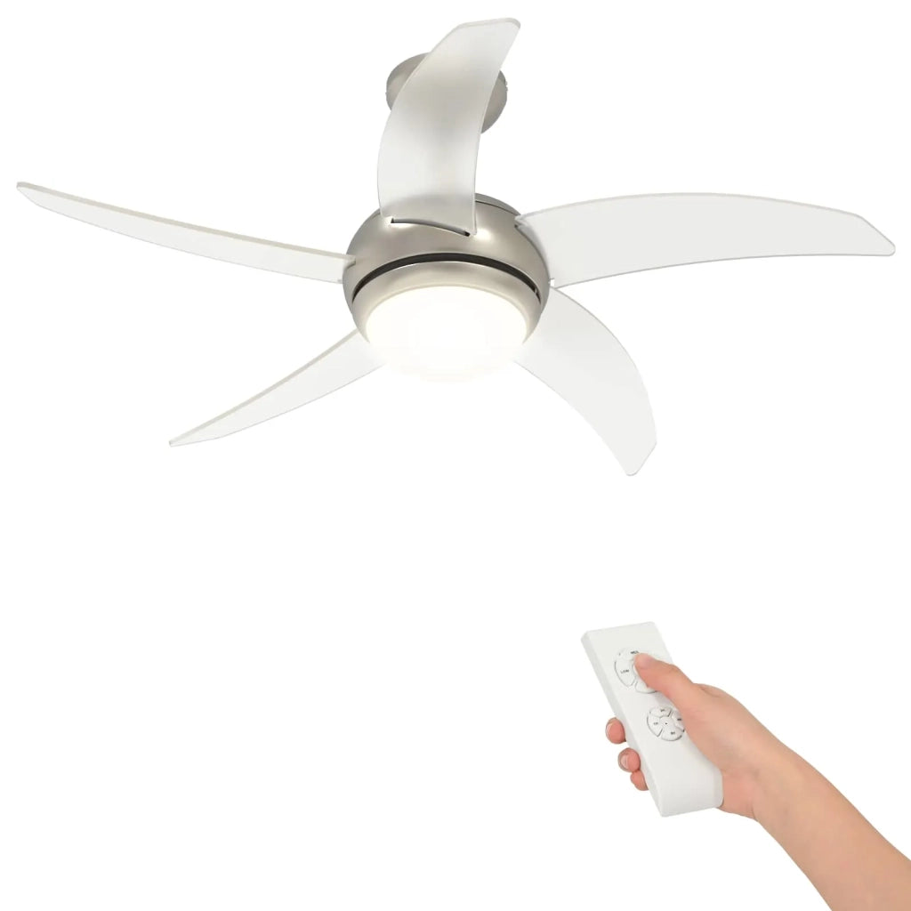 Ventilatore da soffitto con luce e telecomando Ø 110 cm 42035651