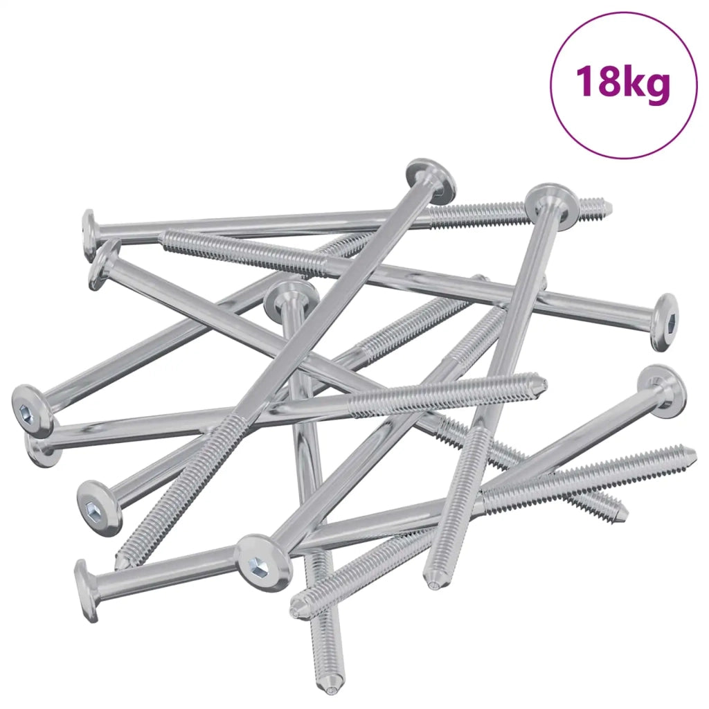 Viti per mobili 800 pcs Argento Acciaio