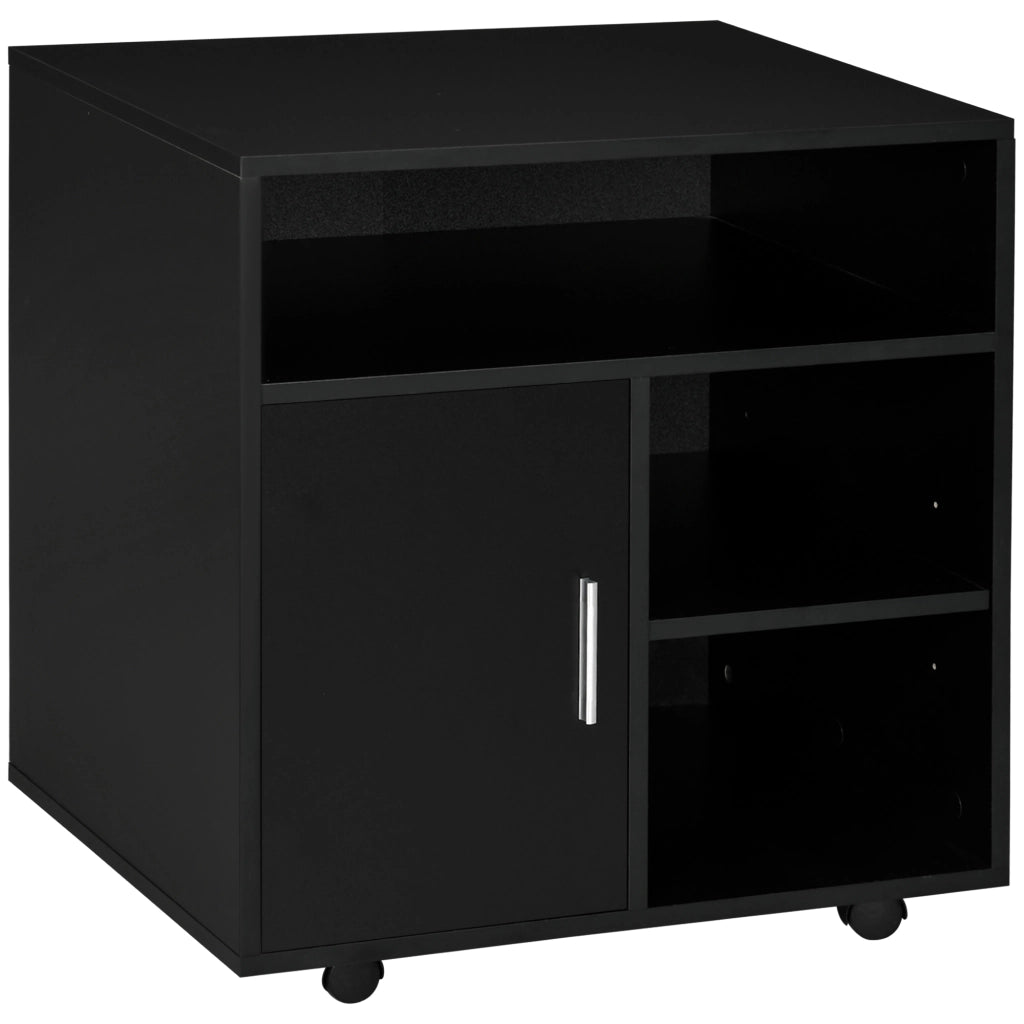 Mobile con ruote ¨C Xylo ¨C Nero 60x50x65,5 cm