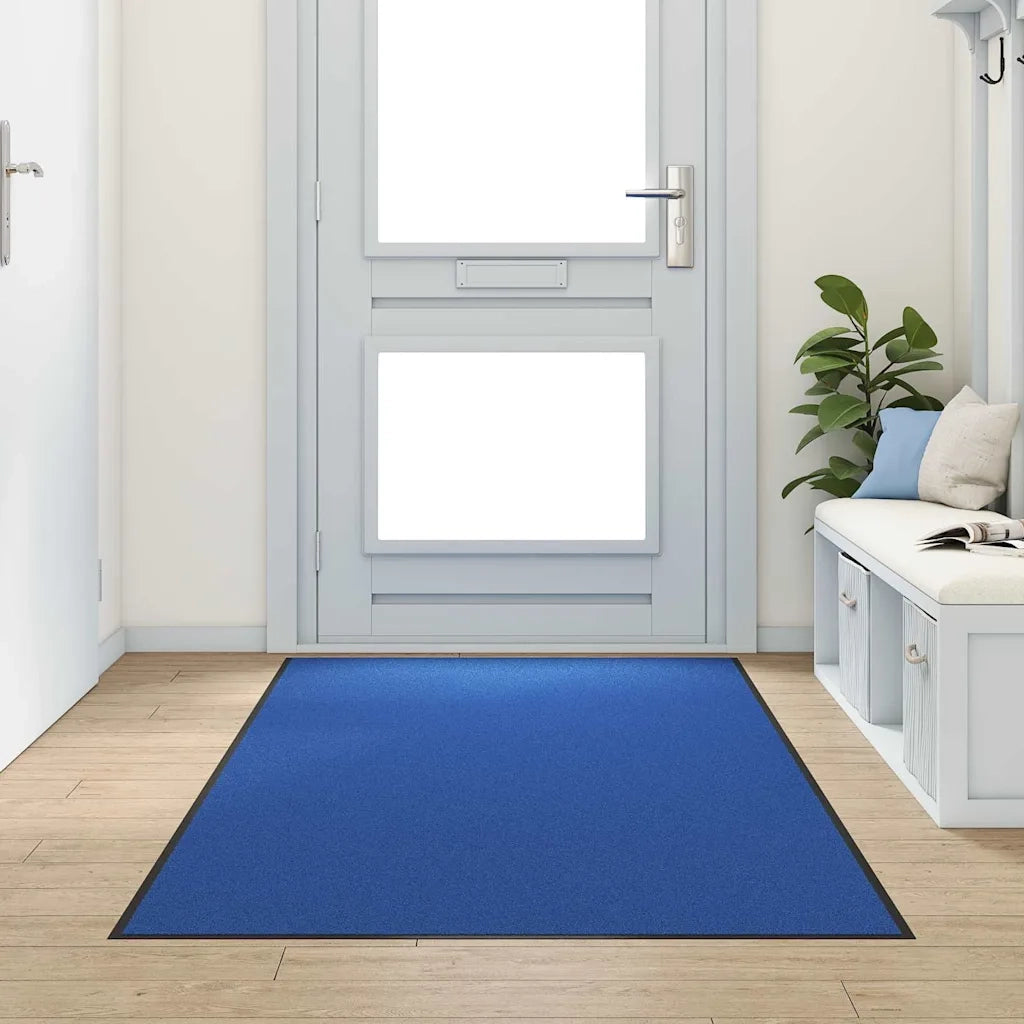 Zerbino | Tappetino Blu e Nero 120 x 300 cm 100% Poliammide