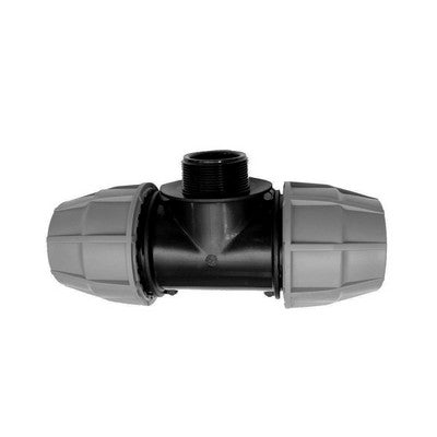 TEE MASCHIO A 90  ° IKARO RACCORDO PER POLIETILENE- 25 x 3/4 x 25- IKARO- pezzi 1