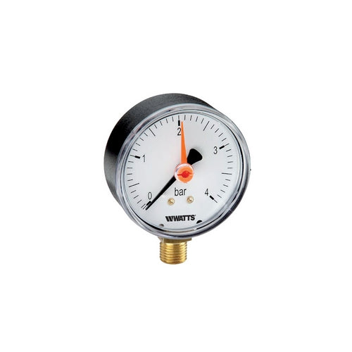 MANOMETRO AD ATTACCO RADIALE M1-ABS- M1-ABS 63 10 bar  G1/4B- WATTS- pezzi 1
