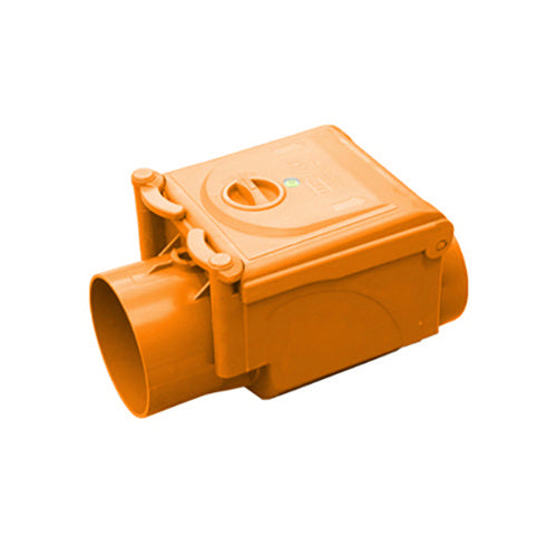 VALVOLA ANTIRIFLUSSO IN PVC ARANCIO- Diam. 110- senza- pezzi 1