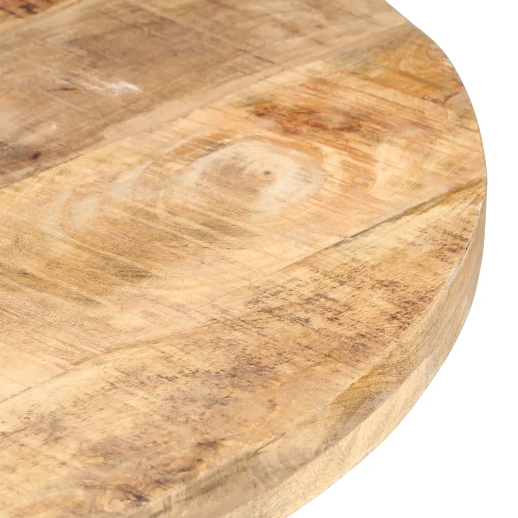Tavolo da Pranzo 80 cm in Legno di Mango Grezzo 320483