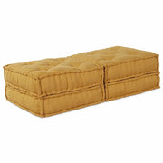 Unità di Divano Modulare 2 pcs Giallo 140 x 70 x 36 cm Tessuto 3315085