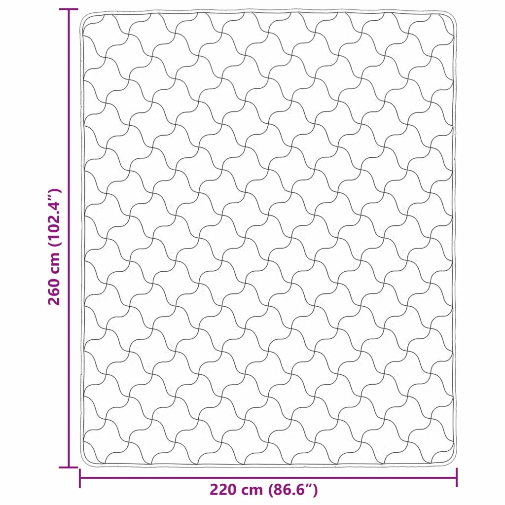 Duvet Invernale Trapuntato Grigio chiaro 220 x 260 cm 42026323